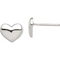 Girls Sterling Silver Polished Heart Post Earrings - Image 1 of 2