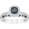 10K Gold 5/8 CTW  Black and White Diamond Bridal Set - Image 1 of 2