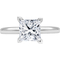 14K Gold 1 ct. Princess Cut Diamond Solitaire Ring Size 7 - Image 1 of 5