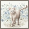 Amanti Art Bohemian Blue Cat I Canvas Wall Art 16 x 16 - Image 1 of 2