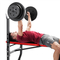 Marcy Standard Weight Bench with 100 lb. Weight Set - Image 6 of 6