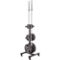 Marcy 6 Peg Olympic Weight Plate Tree and Vertical Bar Holder with Wheels - Image 2 of 10