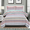 EnvioHome Cotton Blend Reversible Seersucker Striped Quilt Set - Image 1 of 4