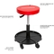 Adjustable Height Rolling Creeper Stool with Storage Tray - Image 2 of 6