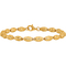 24K Pure Gold 7.5 in. Bracelet Diamond Cut Beaded Link Bracelet - Image 2 of 6