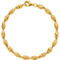 24K Pure Gold 7.5 in. Bracelet Diamond Cut Beaded Link Bracelet - Image 3 of 6