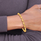 24K Pure Gold 7.5 in. Bracelet Diamond Cut Beaded Link Bracelet - Image 6 of 6