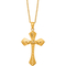 24K Pure Gold 20 in. Fashion Cross Pendant Necklace - Image 1 of 7