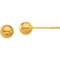 24K Pure Gold 6mm Ball Stud Earrings - Image 1 of 3