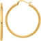 24K Pure Gold Medium High Polish Classic Hoop Earrings - Image 1 of 3