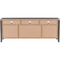Corliving Hollywood Dark Grey TV Cabinet with Drawers for TVs up to 85 in. - Image 3 of 8
