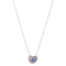 COACH Silvertone C Pave Heart 16 in. Necklace - Image 2 of 4