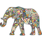 Paper House Productions Elephant Shaped Jigsaw Puzzle - Image 2 of 2