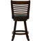 CorLiving Woodgrove Counter Height Bar Stools with Slat Backrests Set of 2 - Image 3 of 8