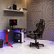 CorLiving Conqueror Black and Red Gaming Desk with LED Lights - Image 10 of 10
