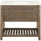 Coast to Coast Accents Marble Topped One Drawer Vanity Sink - Image 1 of 7