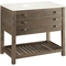 Coast to Coast Accents Marble Topped One Drawer Vanity Sink - Image 3 of 7