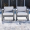 Signature Design by Ashley Amora Collection Outdoor Lounge Chair with Cushion 2 pk. - Image 6 of 7