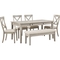 Signature Design by Ashley Parellen 6 pc. Dining Set: Table, 4 Chairs, Bench - Image 1 of 8