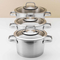Berghoff's Manhattan Stainless Steel Cookware 10 pc. Set - Image 7 of 9