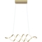Artiva USA Infinito Integrated LED Anodized Gold Modern Unique Chandelier - Image 1 of 5