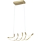 Artiva USA Infinito Integrated LED Anodized Gold Modern Unique Chandelier - Image 2 of 5