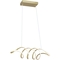 Artiva USA Infinito Integrated LED Anodized Gold Modern Unique Chandelier - Image 3 of 5