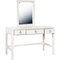 Accentrics Home Kids Three Drawer Vanity Desk and Upholstered Stool Set - Image 3 of 5