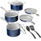 Granite Stone Nonstick Navy Cookware 10 pc. Set with Utensils - Image 1 of 2