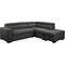 Abbyson Miami Stain Resistant Fabric Storage Sectional with Pullout Bed - Image 2 of 10