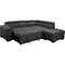 Abbyson Miami Stain Resistant Fabric Storage Sectional with Pullout Bed - Image 3 of 10