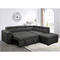 Abbyson Miami Stain Resistant Fabric Storage Sectional with Pullout Bed - Image 8 of 10