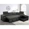 Abbyson Miami Stain Resistant Fabric Storage Sectional with Pullout Bed - Image 9 of 10