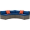 CorLiving Parksville Patio Sectional Bench Set - Image 1 of 8