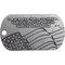 Shields of Strength Kneeling Soldier Antique Finish Dog Tag Necklace, Psalm 27:3 - Image 1 of 2