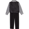 Andrew Fezza Infant Boys Charcoal 4 pc. Woven Set - Image 2 of 2
