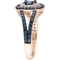 Sofia B. 10K Rose Gold with Black Rhodium 1 1/3 CT TW Blue and White Diamond Ring - Image 2 of 4