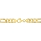 Sofia B. 18K Gold Plated Sterling Silver 8.9mm Flat Figaro Chain Bracelet - Image 2 of 3