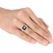 Sofia B. Sterling Silver 1/6 CTW Diamond and 2 1/3 CTW Black Onyx Square Ring - Image 4 of 4