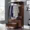 Sauder Open Wardrobe with Drawers in Grand Walnut - Image 2 of 8
