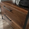 Sauder Open Wardrobe with Drawers in Grand Walnut - Image 3 of 8