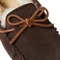 Fireside by Dearfoams Men's Victor Shearling Moccasin Slippers with Tie - Image 8 of 8