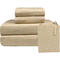 BedVoyage Melange Bamboo and Cotton Bed Sheet Set, Sand - Image 1 of 5