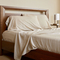 BedVoyage Melange Bamboo and Cotton Bed Sheet Set, Sand - Image 3 of 5