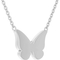 Sterling Silver 1/10 CTW Diamond Butterfly Necklaces - Image 3 of 3