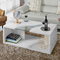Furniture of America Lenu White Wood Storage Coffee Table - Image 1 of 3