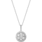 Sterling Silver 1/5 CTW Diamond Earring and Pendant Set - Image 2 of 3