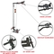 Sunny Health & Fitness Lat Pull Down Attachment Pulley System for Power Racks - Image 3 of 7