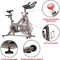 Sunny Health & Fitness Synergy Magnetic Indoor Cycling Bike - Image 5 of 10