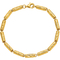 24K Pure Gold Bamboo Link Chain Bracelet - Image 1 of 5